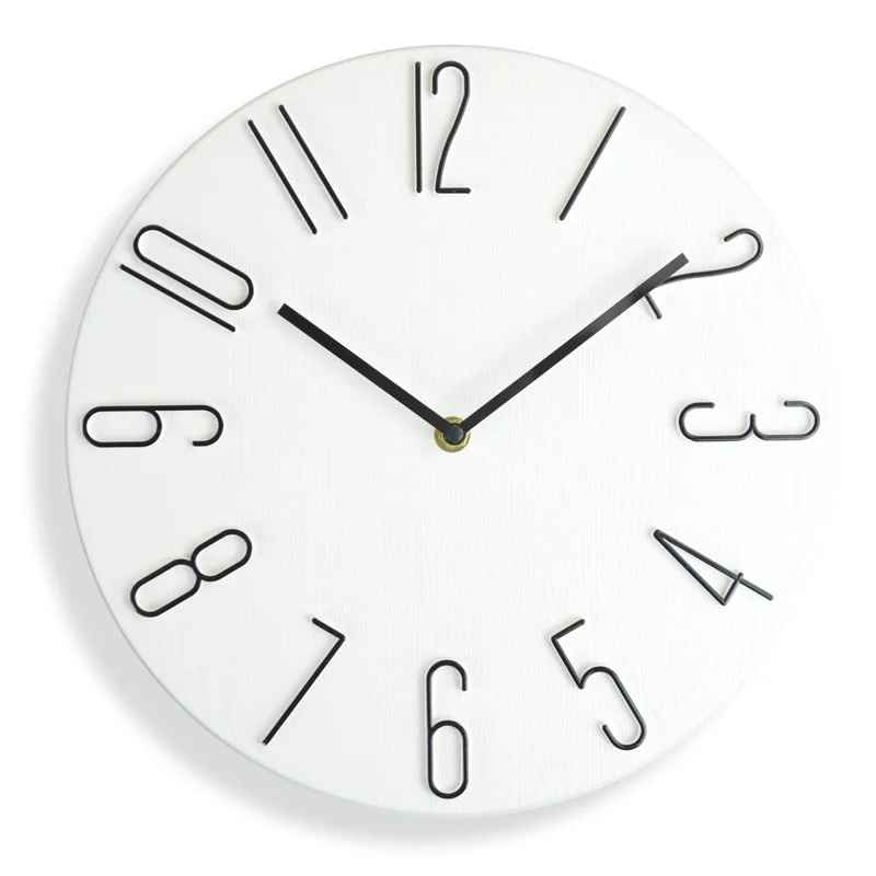Horloge murale couleur blanche