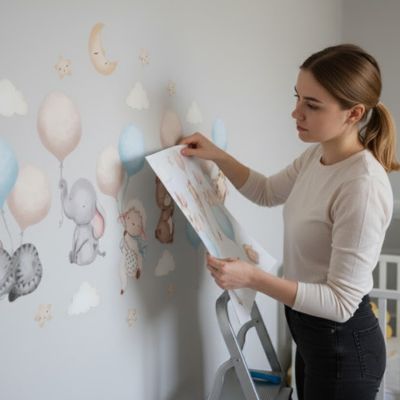 stickers muraux enfant forme d animaux