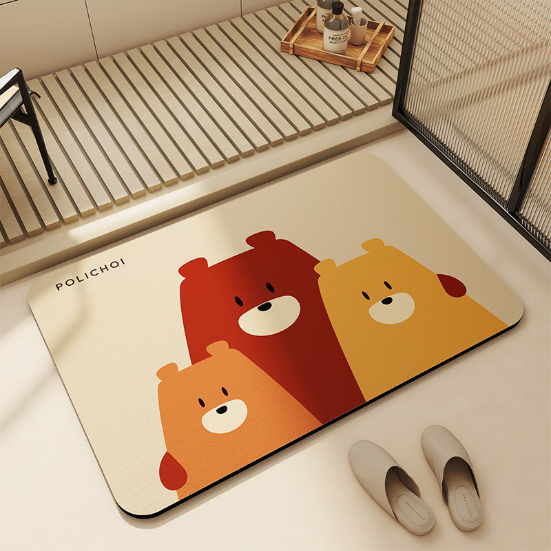 Tapis de bain antidérapant | Diatomite