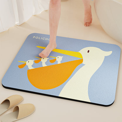 Tapis de bain antidérapant | Diatomite