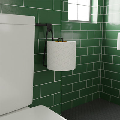 Porte papier toilette sans trouer le mur
