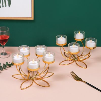 bougeoir design dore athmosphere joyeuse