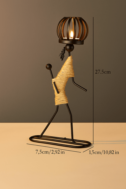 Bougeoir design | Sculptural Élégance - Decoration pour maison