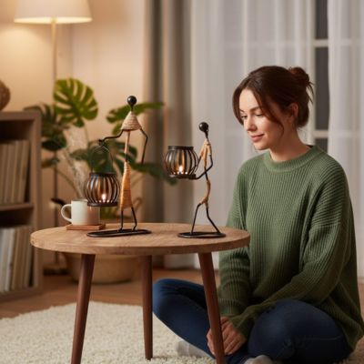 Bougeoir design | Sculptural Élégance - Decoration pour maison