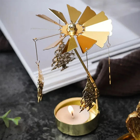 bougeoir dore 13 fois 8 cm