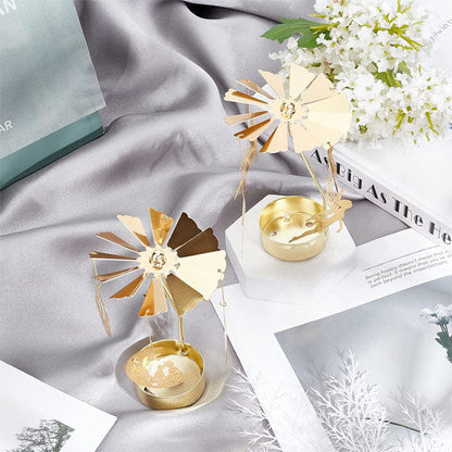 bougeoir dore en fer bonne qualite