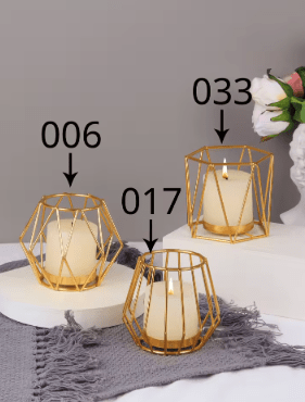 bougeoir dore tailles