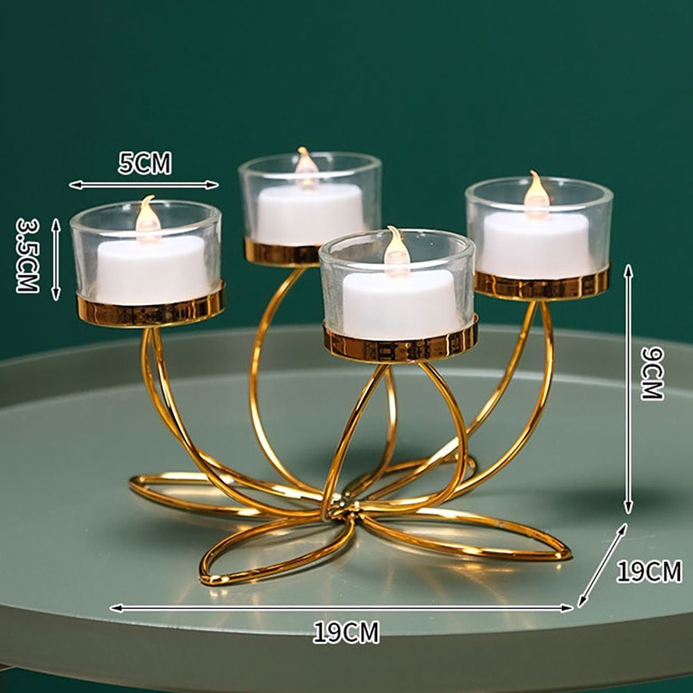 bougie dore design 4 bougies