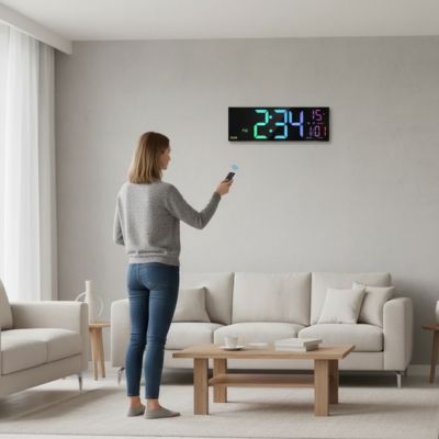 dame controle horloge avec telecommande facilement