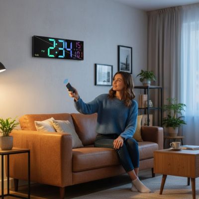 horloge murale telecommandee