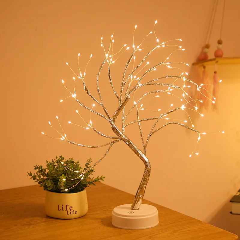 lampe de chevet style Arbre lumineux LED