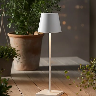 lampe de table blanche rechargeable