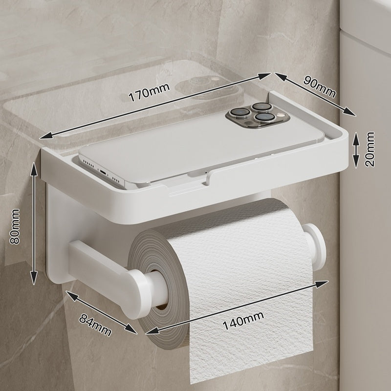 porte papier toilette 1 compartiment blanc