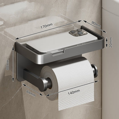 porte papier toilette 1 compartiment gris