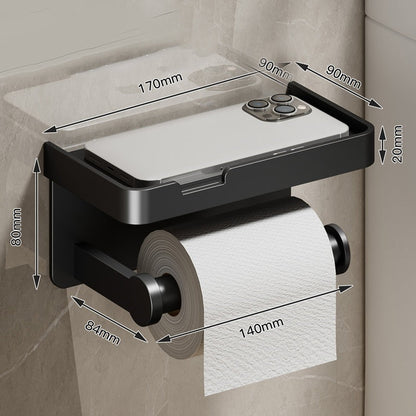 porte papier toilette 1 compartiment noir