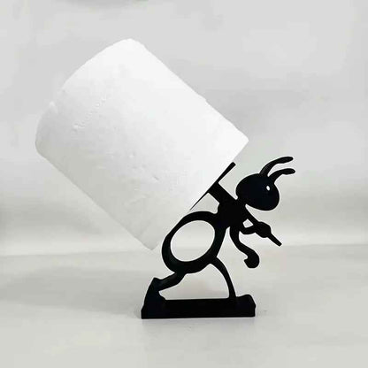 porte papier toilette fourmi sur le dos