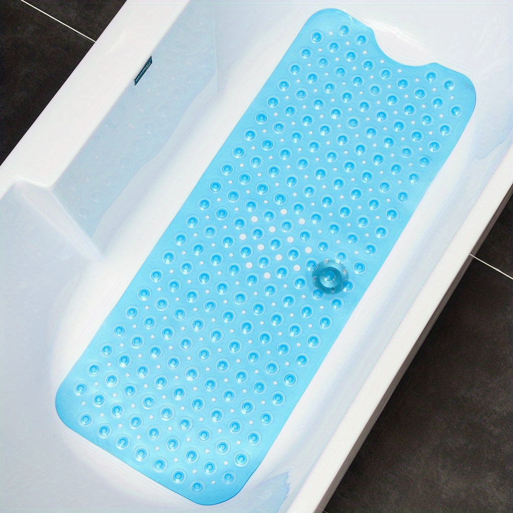 tapis de bain bleu