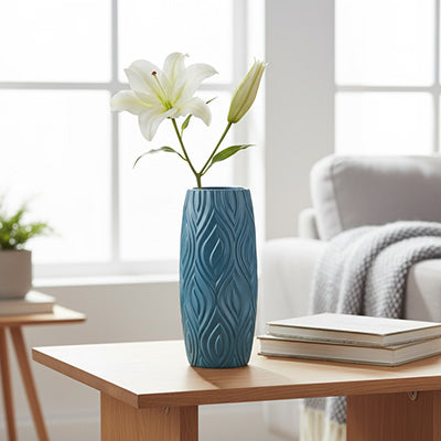 vase bleu peut etre placer partout sans crainte