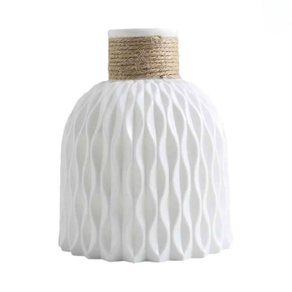 vase plastique couleur blanc